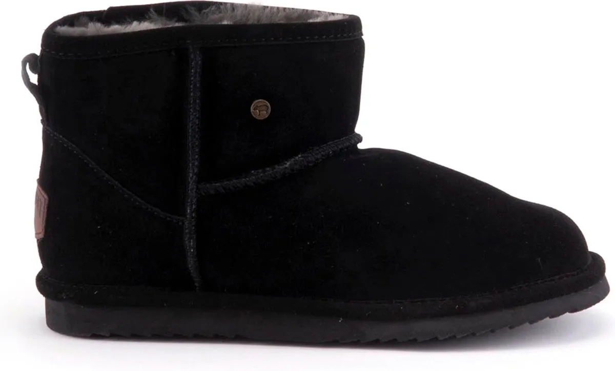 Warmbat - Maat 38 - Wallaby Women Suede Boot Dames Laarzen - Zwart