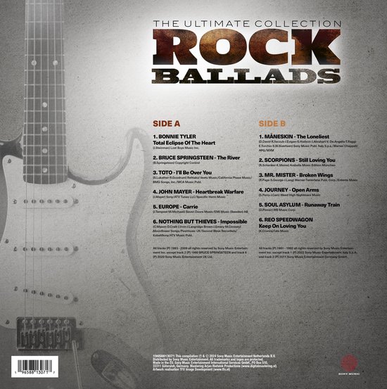 ROCK BALLADS - The Ultimate Collection (LP)