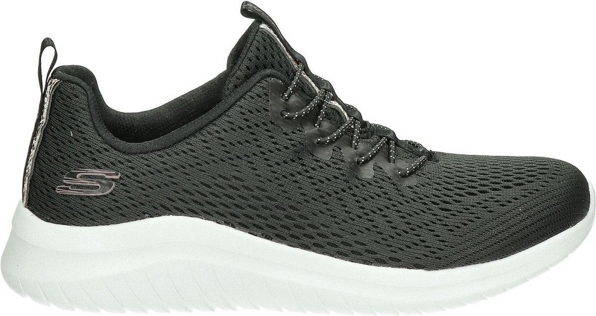 sneaker, zwart, mesh, schuimzool, lichtgewicht