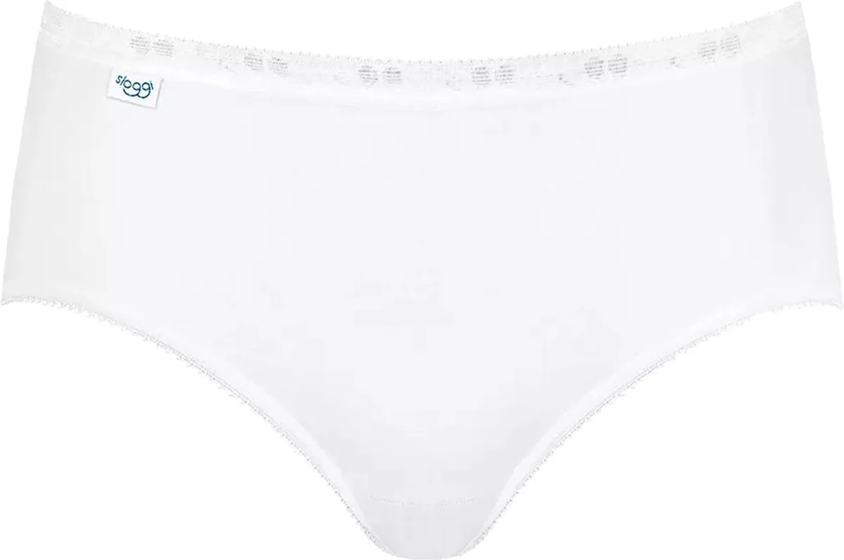 broek, ondergoed, wit, hoog model, comfort