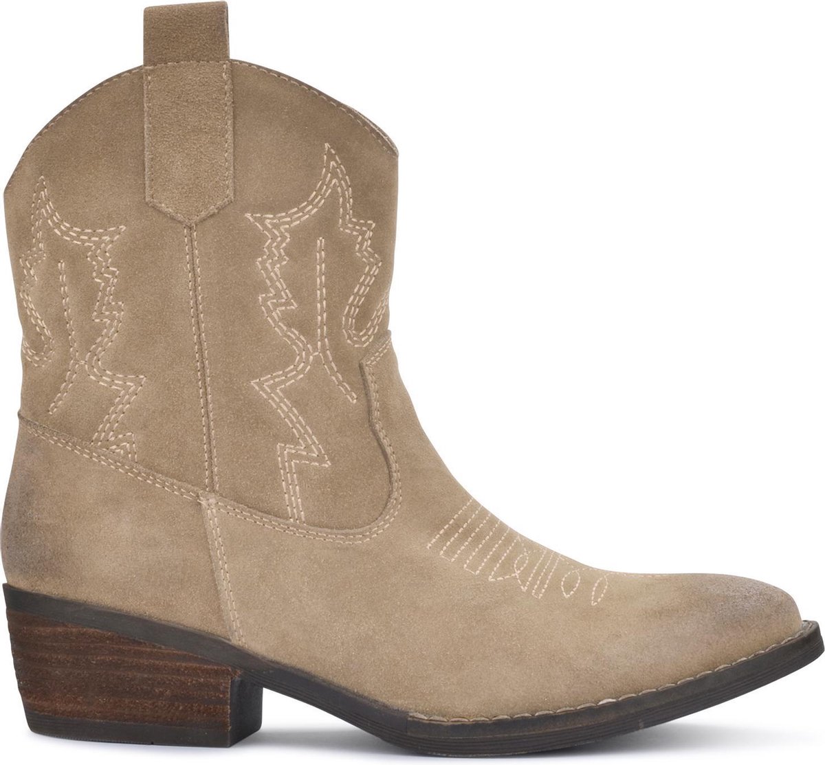 PS Poelman - Maat 38 - BILA Dames Western Laarzen - Licht Beige