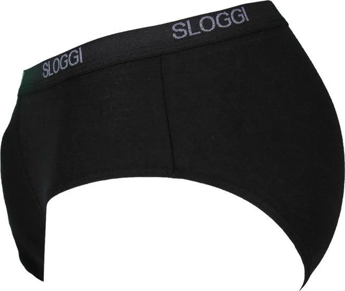 sloggi -  XL - men Basic Heren Midi slip  2pack - Zwart