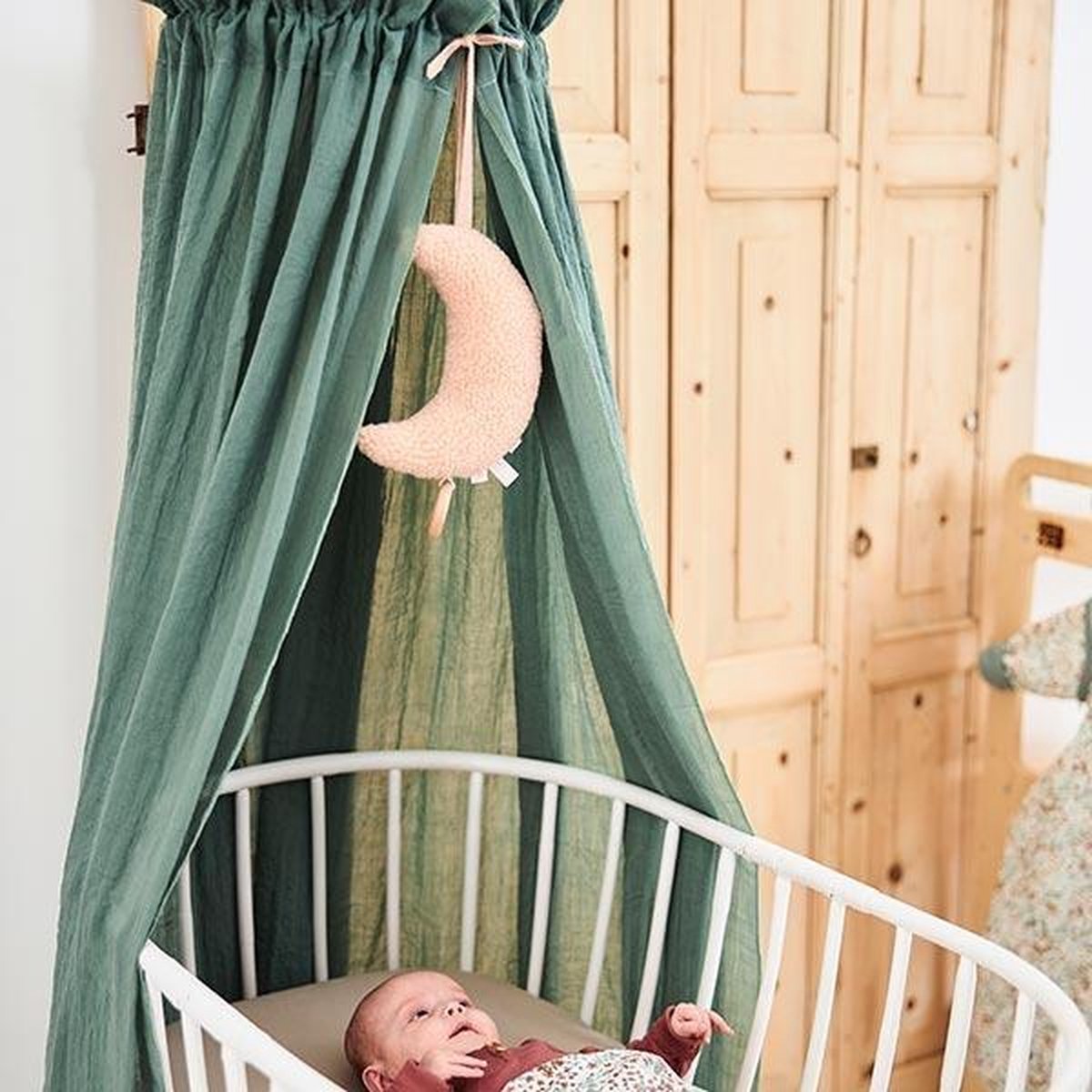 Sluier vintage 155cm ash green