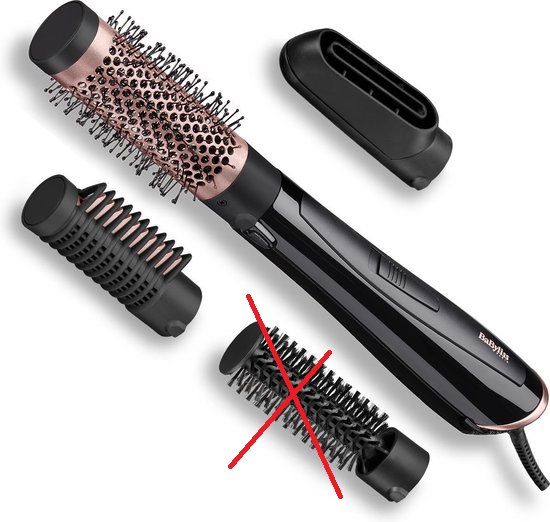 BaByliss Perfect Finish Föhnborstel AS126E - Multistyler met 4 opzetstukken - Ionisch - 1000W