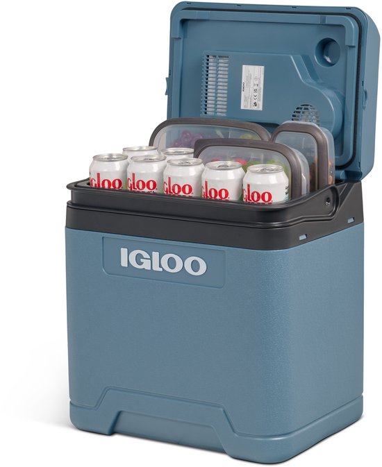 Igloo - IE27 DC - Thermo elektrische koelbox – 12v DC – 26L – Kleur Blauw