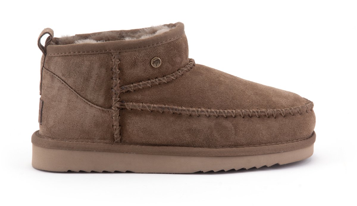 slippers, mocassin, suede, brown, fleece