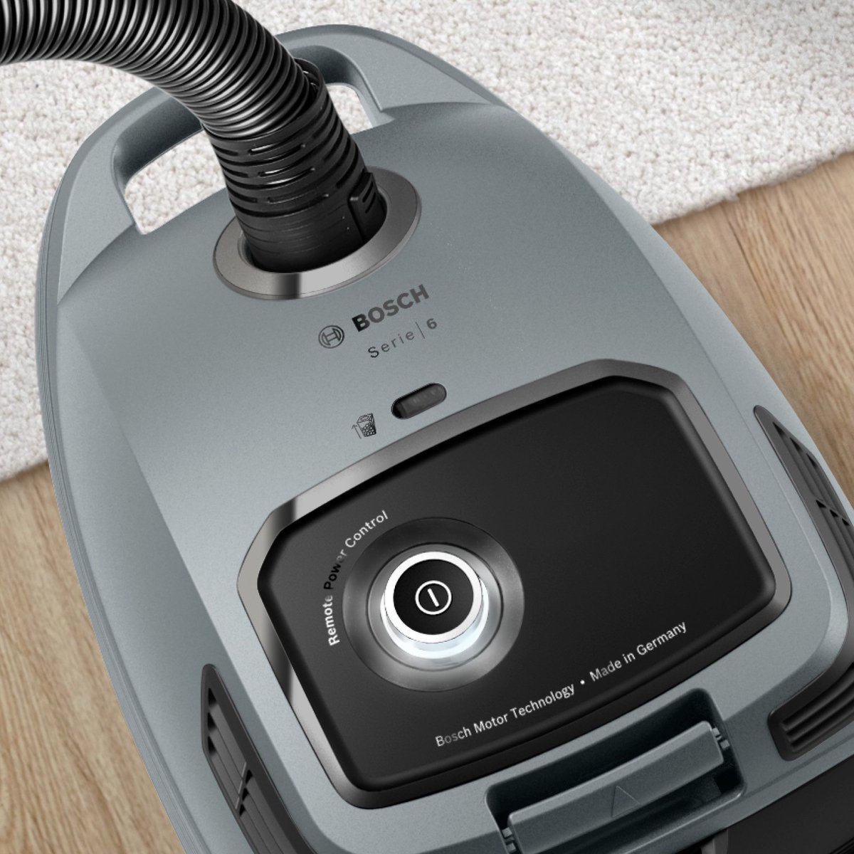 Bosch BGB6X330 Serie 6 - Stofzuiger met zak - 12mtr bereik - Afstandbediening in handvat - HEPA - Grijs