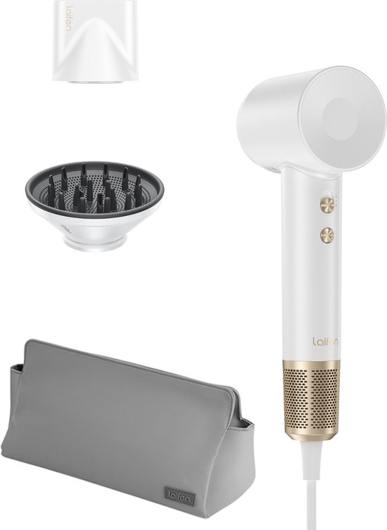 DGM-outlet-Laifen-Swift-Premium-High-Speed-Fohn-Wit-Goud-Haardroger-met-ionische-technologie-3-warmtestanden-aanbieding-prijs-sale Laifen Swift Premium High Speed Föhn - Wit/Goud - Haardroger met ionische technologie - 3 warmtestan