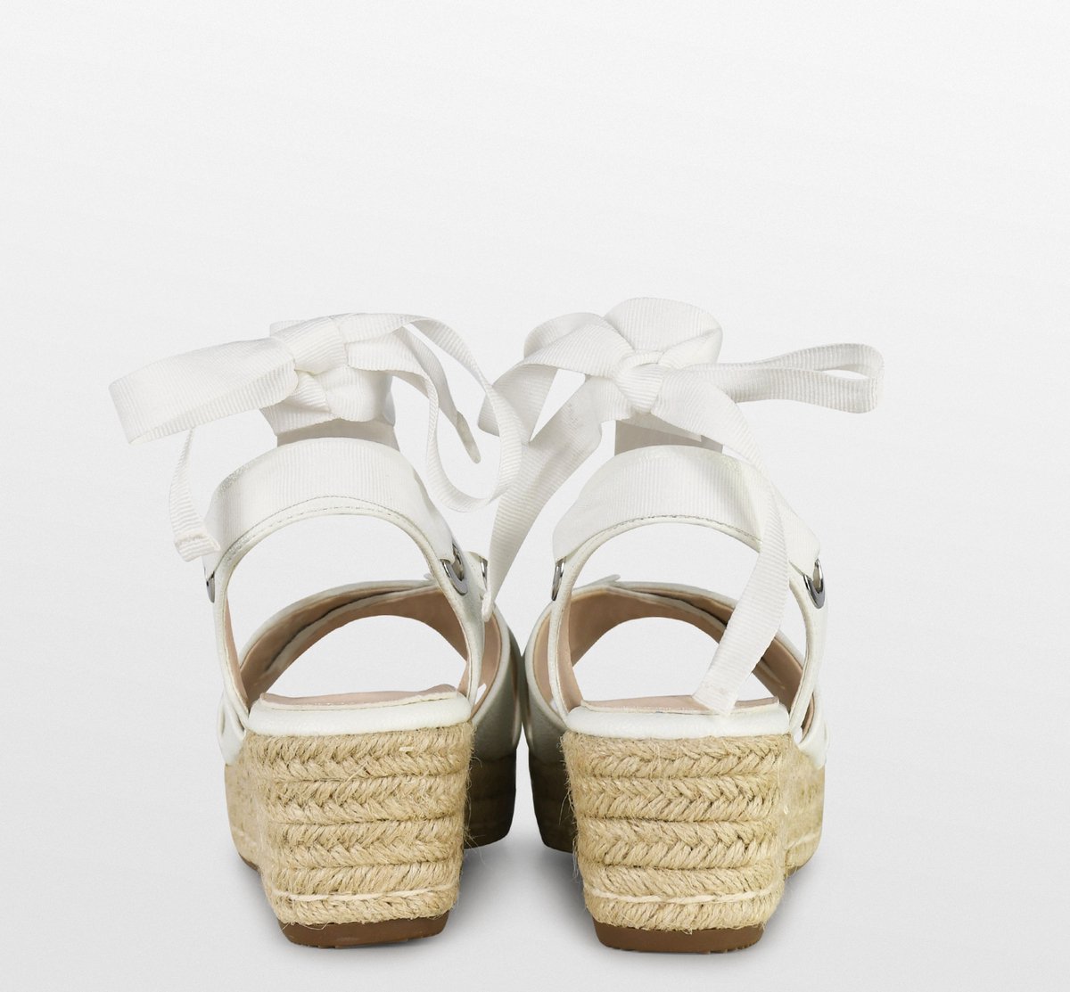 POSH by Poelman SAAR Dames - 37 - Sandalen/Espadrilles - Wit