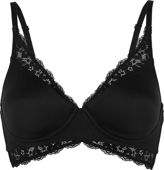 bh, bh cup, black bra, lace trim, wired support