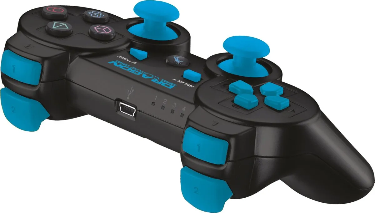 Dragon War Wireless PlayStation 3 - Dragon Shock Bluetooth Controller - Zwart