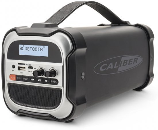 Caliber HPG525DAB-BT - Draagbare DAB+ radio en bluetooth - Zwart