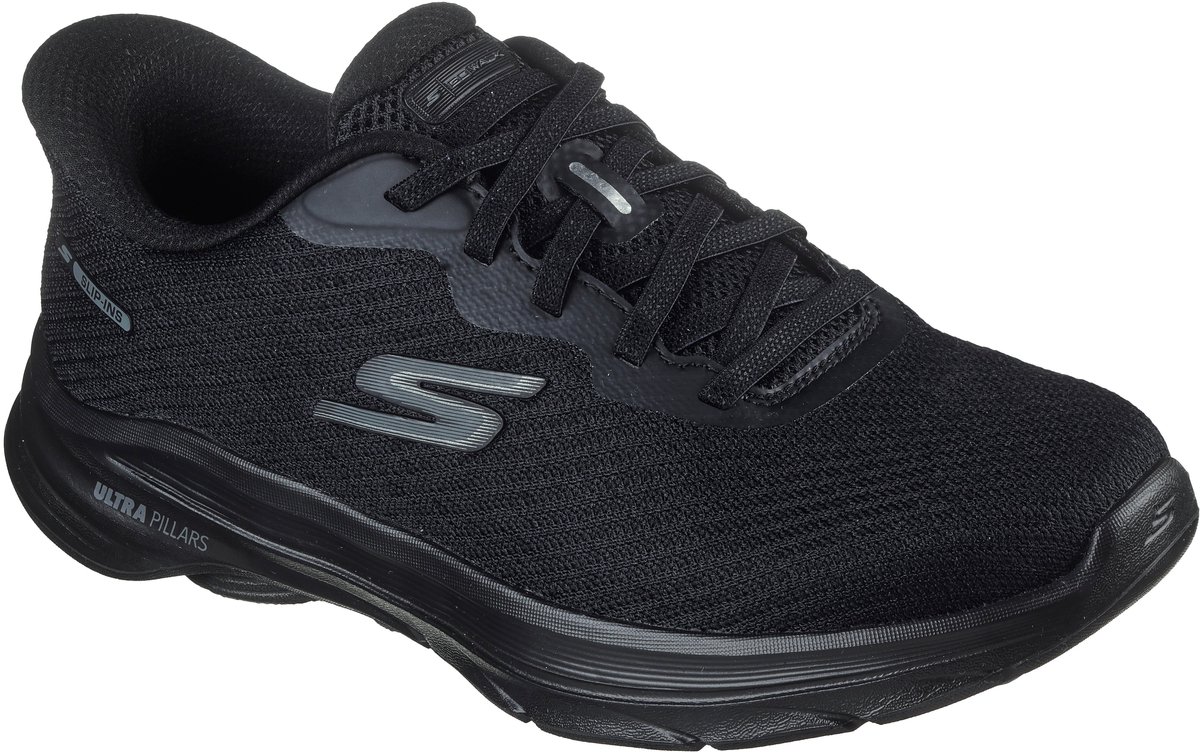 sneaker, zwart, katoen?, knit?, ulti pillars?