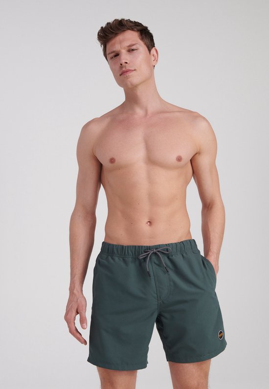 shorts, swimshorts, drawstring, green, solid