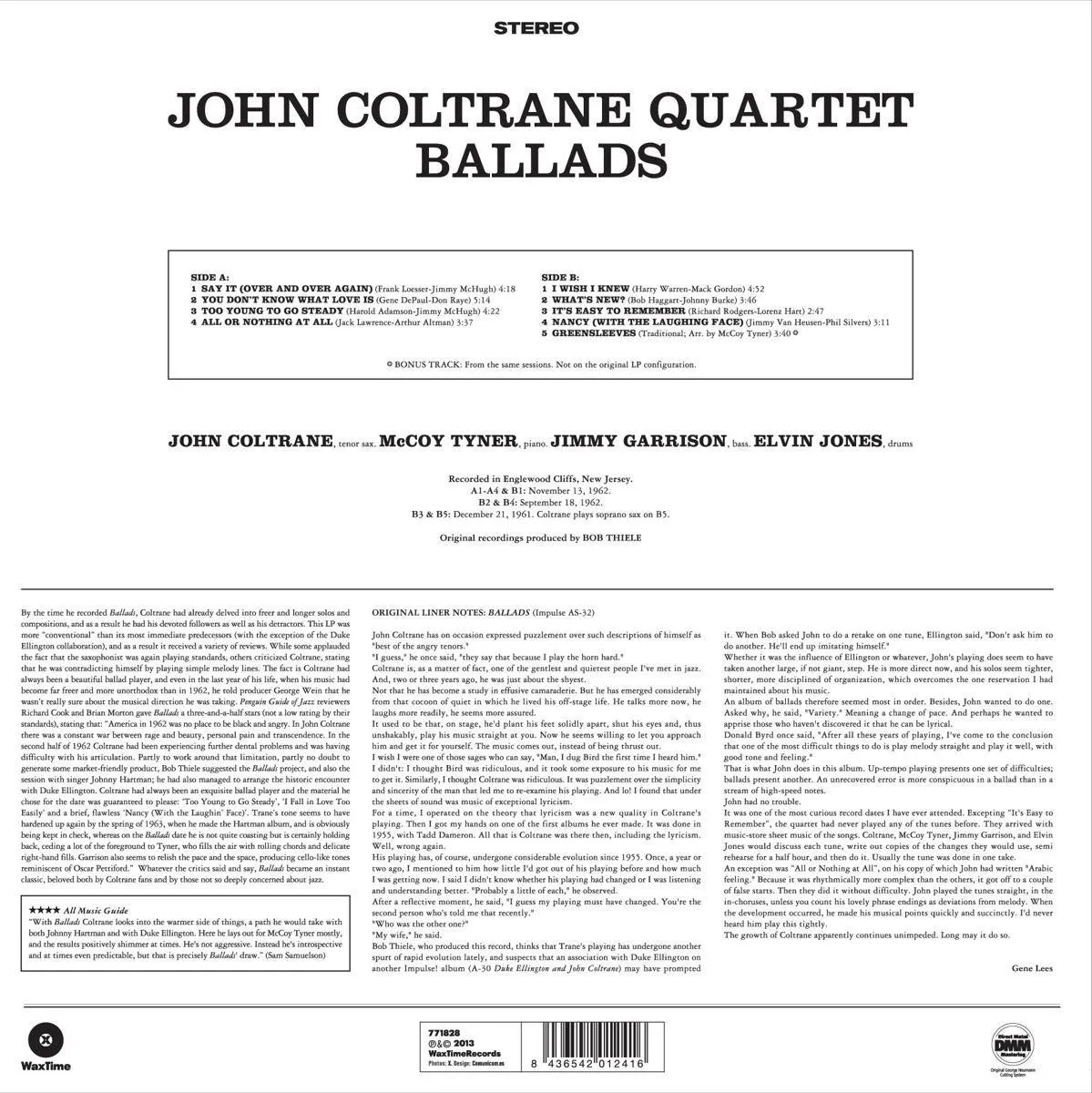 John Coltrane - Ballads -Hq- (LP)