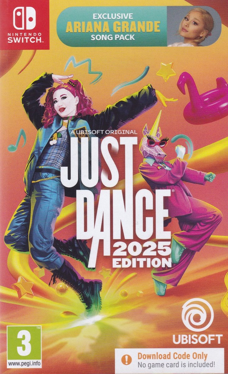 Nintendo Switch, Just Dance 2025, dance game, multicolor, Ubisoft