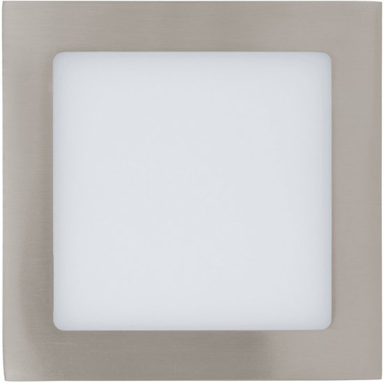 EGLO Fueva 1 - Inbouwarmatuur - 1 Lichts - Nikkel-Mat - Wit