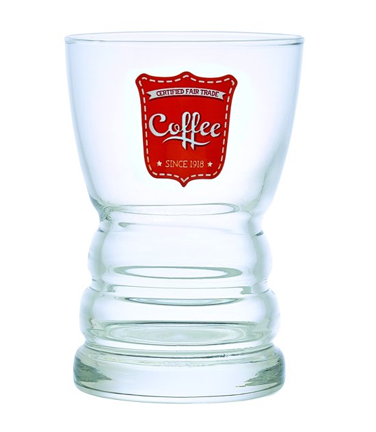 f332-a13a-4cf6-bfb6-9e245c90b34f Durobor Coffee Fair Trade Koffieglas - 0.12 l - 6 stuks - Oranje