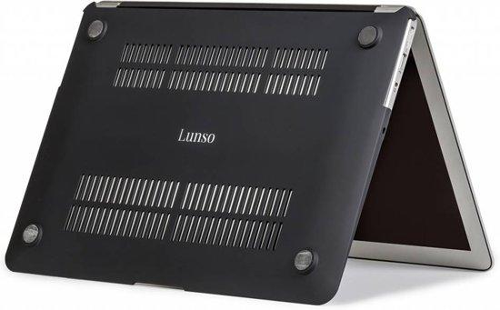 Lunso - hardcase hoes - MacBook Air 11 inch - marmer zwart/goud