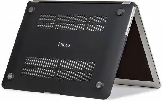 Lunso - hardcase hoes - MacBook Air 11 inch - marmer zwart/goud
