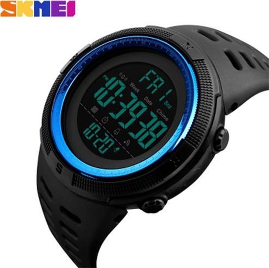 SKMEI Heren horloge 40 mm - Blauw