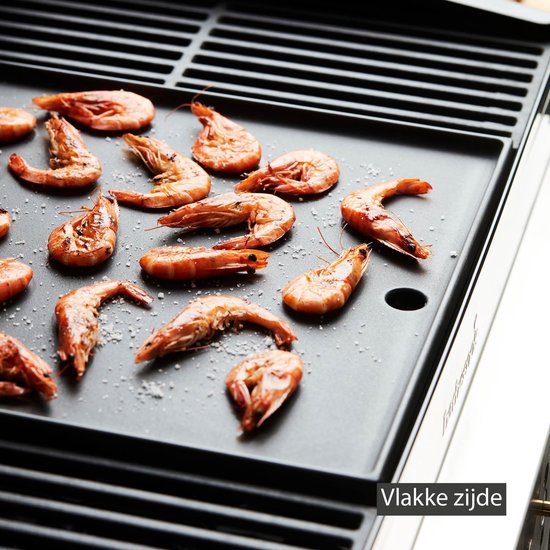 Barbecook Bakplaat - BBQ grillplaat - Gietijzer - Zwart - 43x35cm