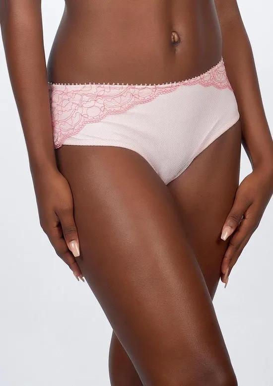 After Eden - S - D-Cup & Up Hipster two tone lace - Pink