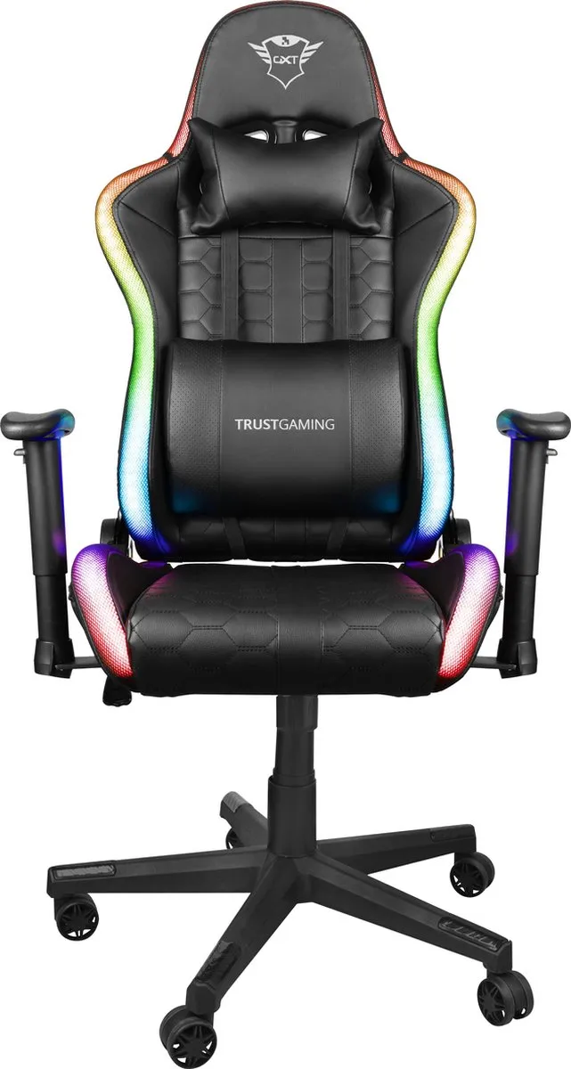 Trust GXT 716 Rizza - Gaming stoel met RGB verlichting - Zwart