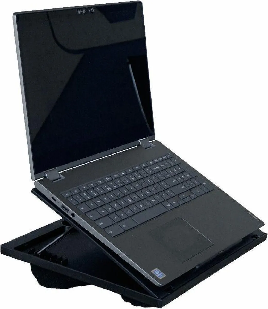 IVOL verstelbaar Laptopkussen kunststo  Zwart - Laptoptafel voor in Bed - Schootkussen - badstof