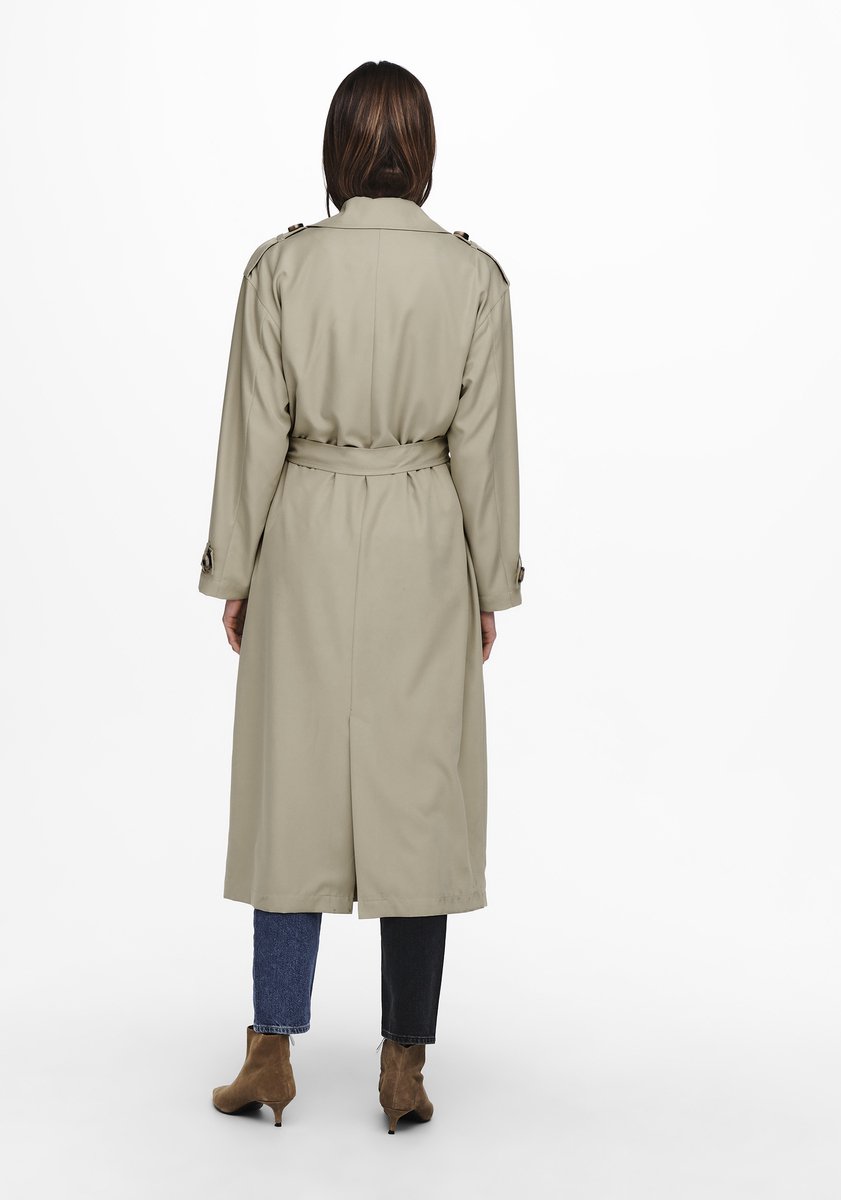 ONLY - Maat M - ONLLINE X-LONG TRENCHCOAT CC OTW Dames Jas