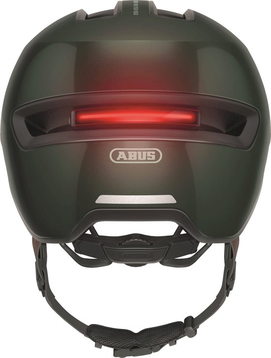 Fietshelm ABUS HUD-Y ACE moss green M - 54-58 cm - groen - Geschikt voor gebruik op elektrische fietsen - stadsfietsen - 430 g