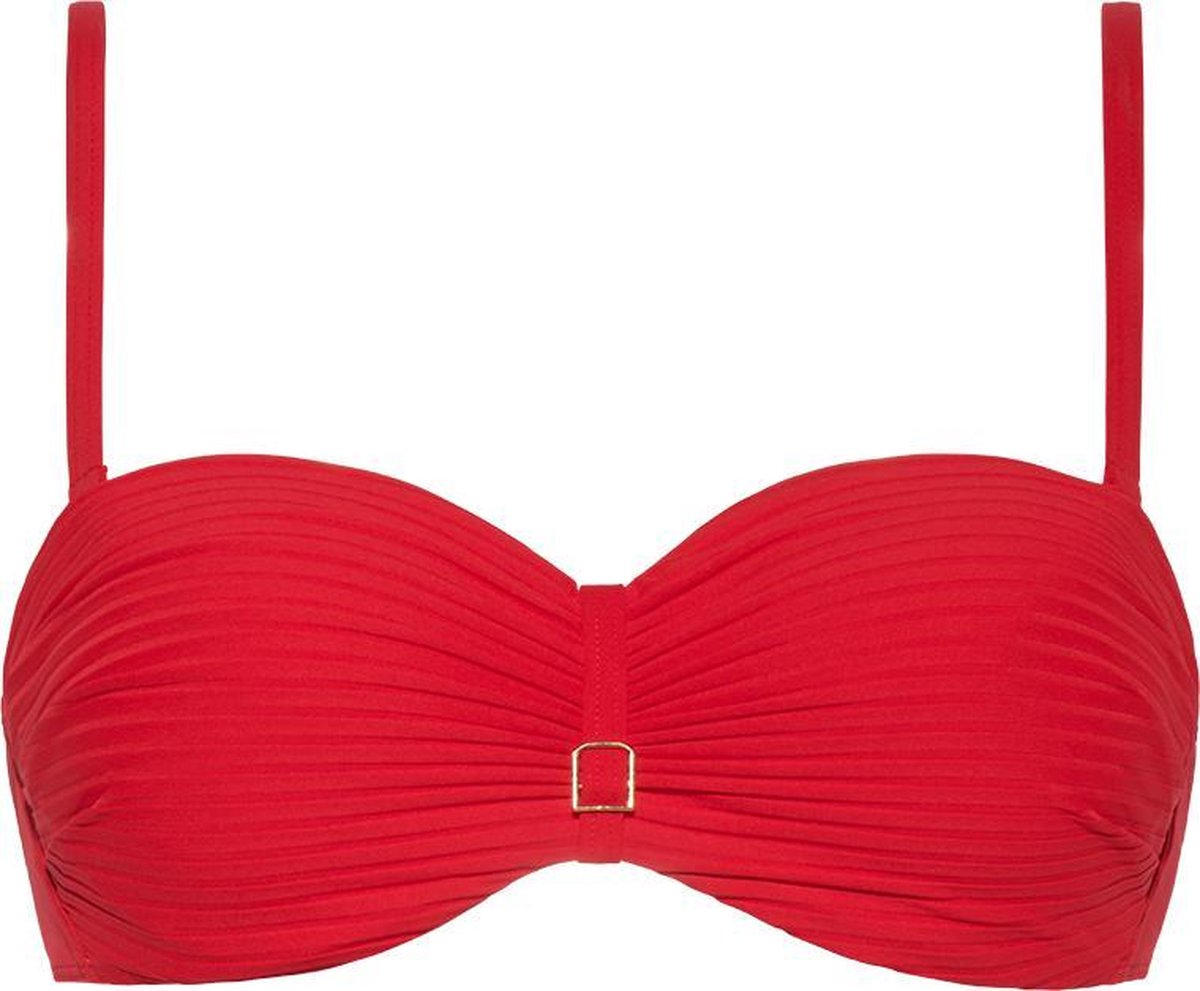 CYELL - Maat 38B - Dames Bandeau Bikinitop Voorgevormd met Beugel Rood