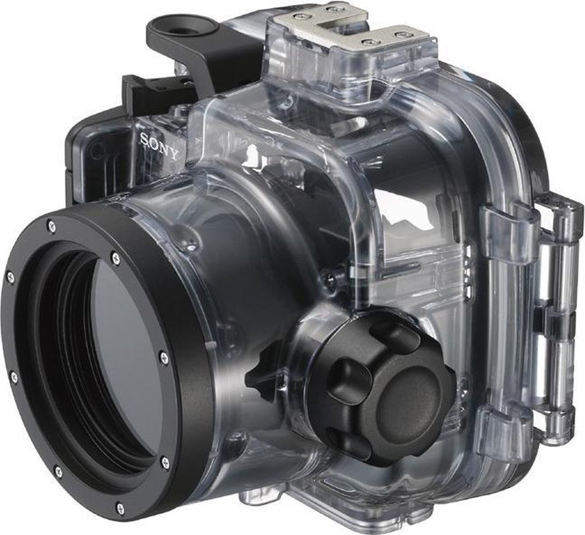 waterproof housing, camera housing, Sony, transparent shell, mounting ring