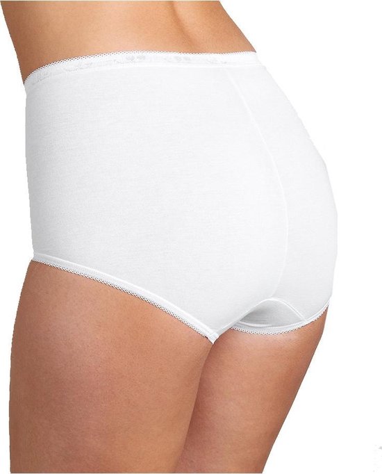 Sloggi Basic Maxi - Onderbroek - Dames - Maat 44 - Wit - 4-pack