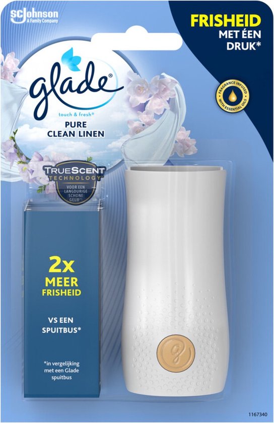 Glade Touch & Fresh Pure Clean Linen houder 10ML