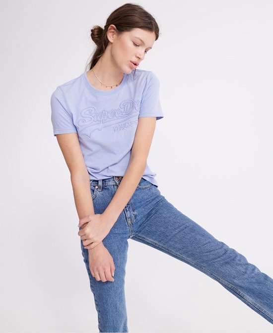 Superdry Dames - XL - VL EMB OUTLINE ENTRY TEE T-shirt