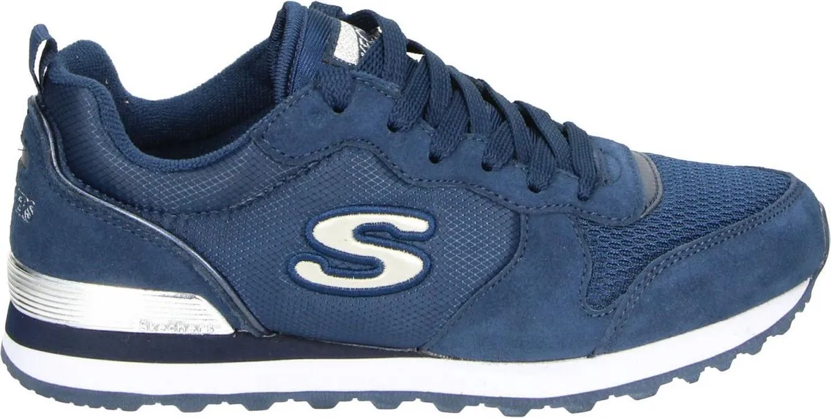 Skechers - Maat 41 - Retros-Og 85-Goldn Gurl Dames Sneakers - Donkerblauw