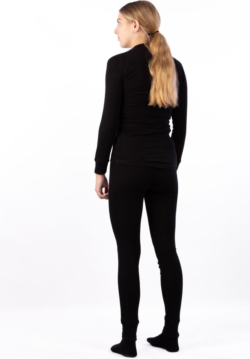 Avento - Maat 36 - Thermobroek Vrouwen - 2-Pack - Zwart