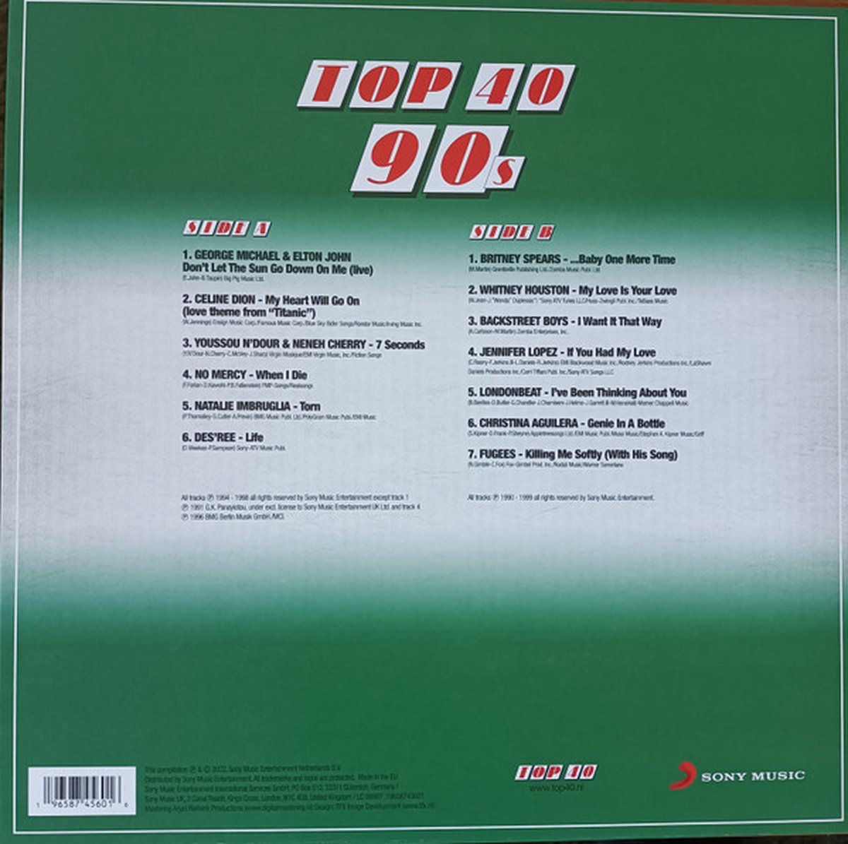 V/A - TOP 40 - 90s (coloured) (LP)