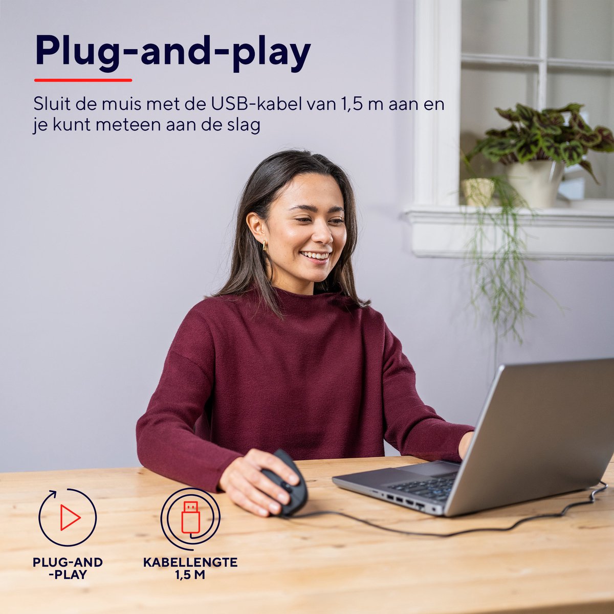 Trust Verto - Ergonomische Muis