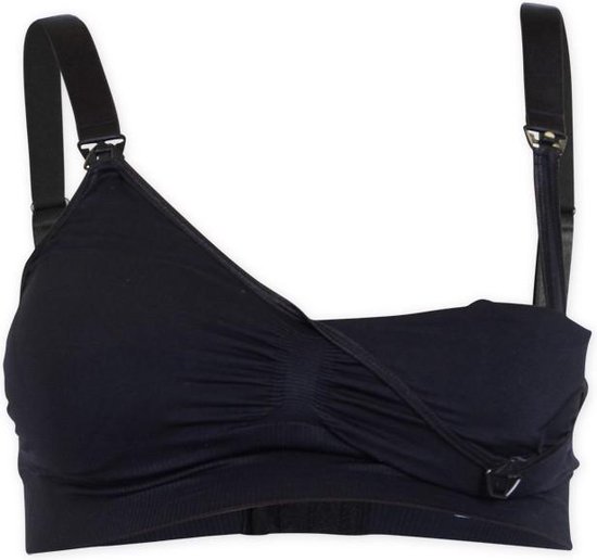 Carriwell - Maat M - Naadloze Padded Voedingsbh - Black