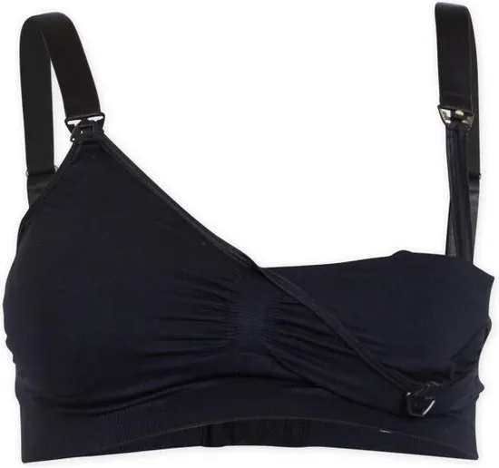 Carriwell - Maat M - Naadloze Padded Voedingsbh - Black
