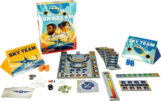 999 Games - Sky Team - Bordspel - Voor 2 spelers - Winnaar Speelgoed van het Jaar - Coöperatief spel
