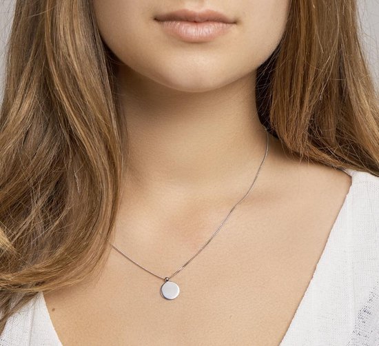 The Jewelry Collection - Ketting Rondje 1,0 mm 41 + 5 cm - Zilver