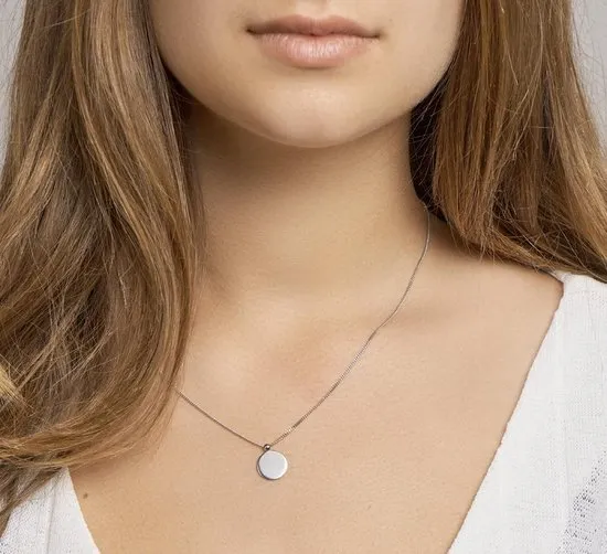 The Jewelry Collection - Ketting Rondje 1,0 mm 41 + 5 cm - Zilver