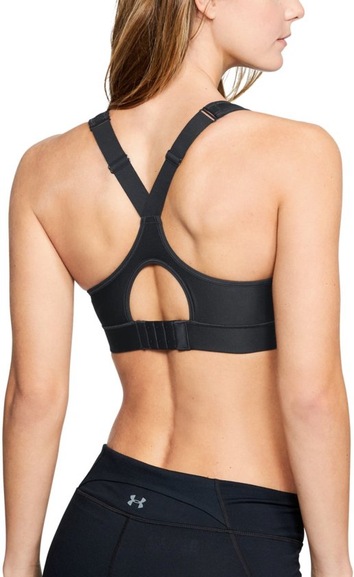 Under Armour - Maat 80C - Warp Knit High Impact Bra Dames Sport BH - Zwart