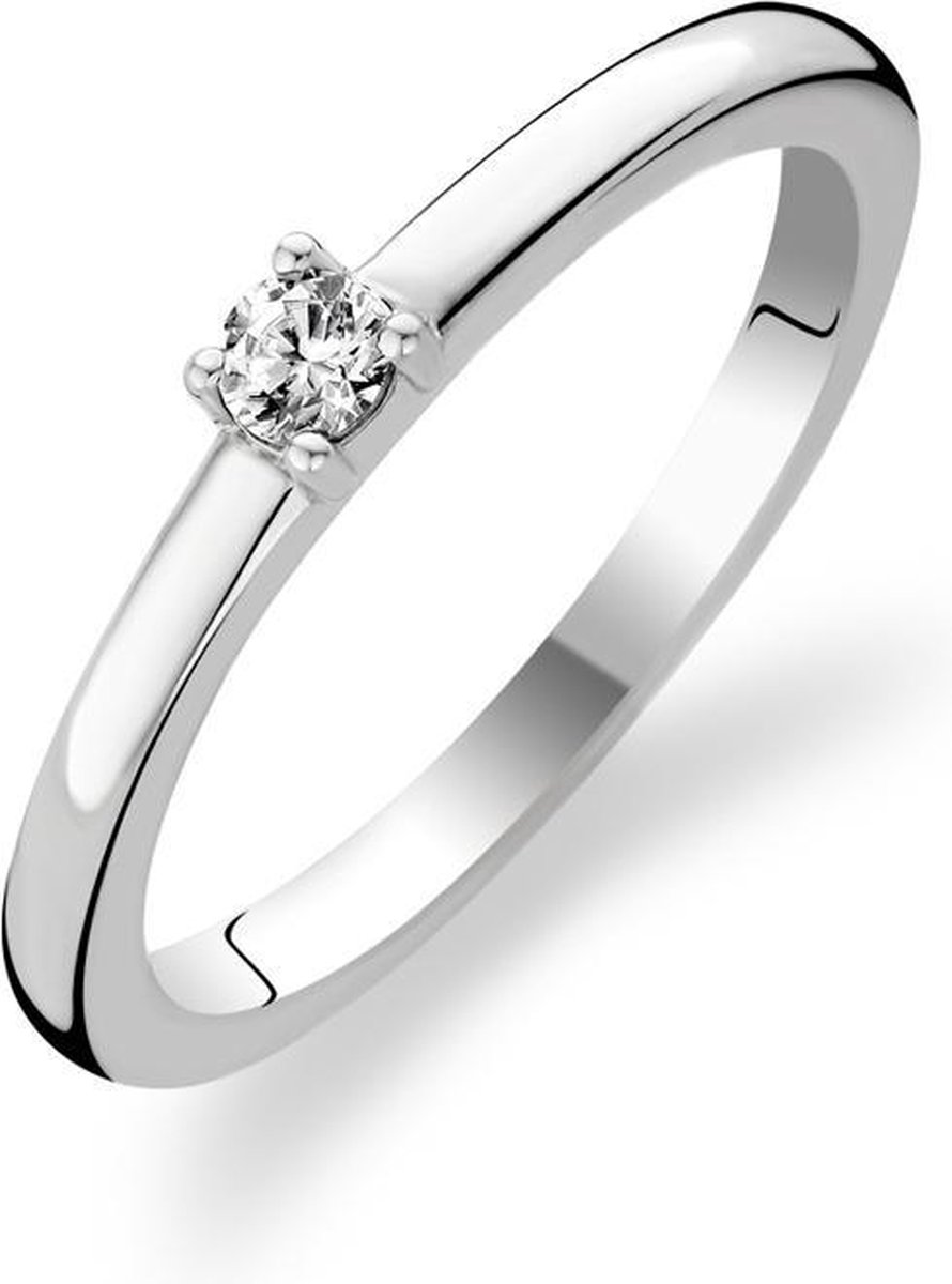 TI SENTO Milano Ring 1871ZI - Maat 16,5 mm - Gerhodineerd Sterling Zilver
