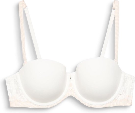 bh, white, padded, bra, strap