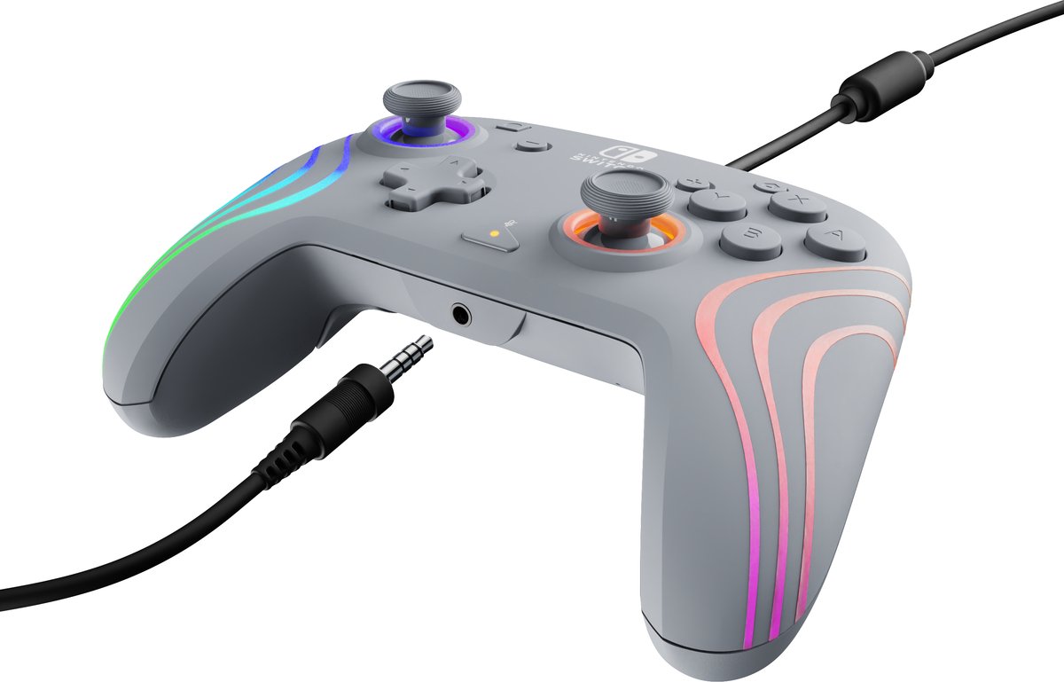 PDP Afterglow WAVE - Bedrade Controller - Grijs - Nintendo Switch