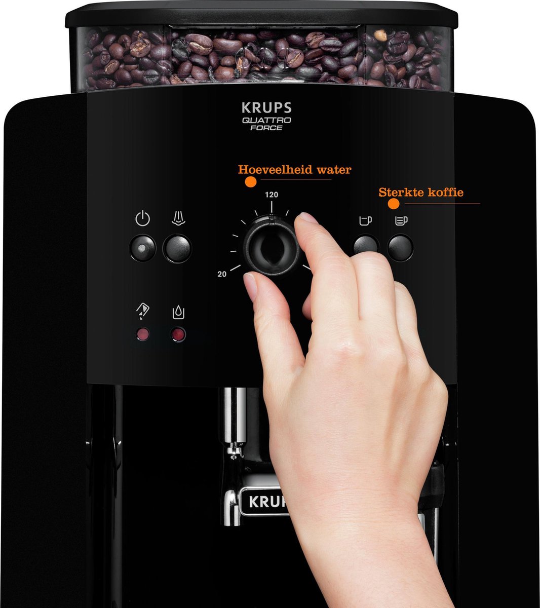Krups Arabica Picto EA8110 - Volautomatische Espressomachine - Compact - Voor Espresso & Koffiespecialiteiten